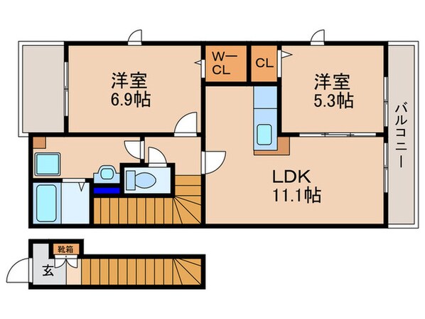 パストラルベルの物件間取画像